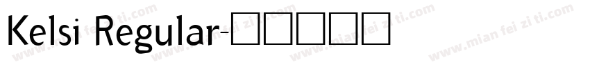 Kelsi Regular字体转换